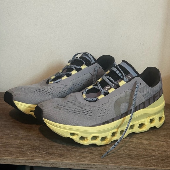On Running Cloudmonster Nimbus Hay Running Sneaker Shoe 61.98242 Size Women’s 10 - Picture 3 of 12